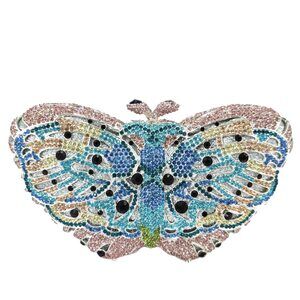 9437 Mini Butterfly Clutch Minaudiere Bag Rhinestone Evening Handbags